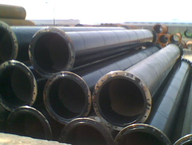 FLANGED SSAW pipe for piling work or dredging service