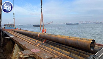 Xinyue Steel SSAW Welded Pipes to Philippines for Port Construction