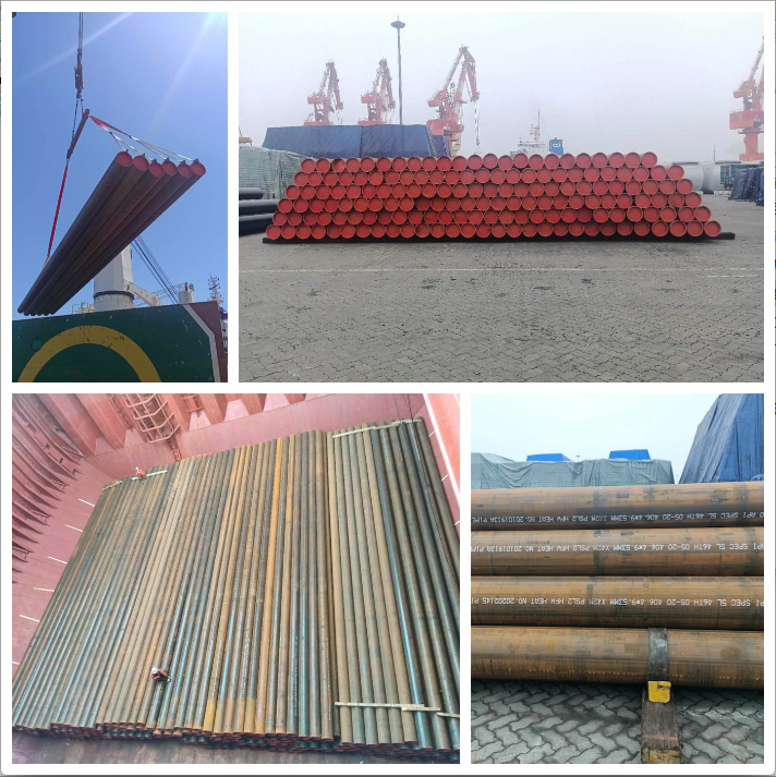 TPI Passed, PSL2 X42 ERW long pipe Will Arrive At Construction Site Soon