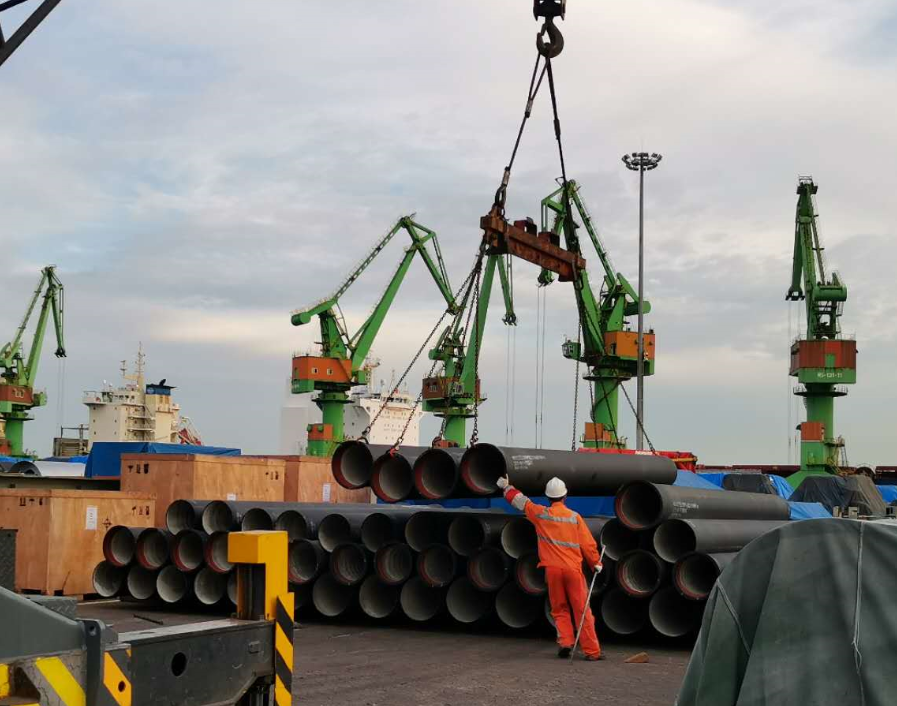 Ductile iron pipe delivered successfully