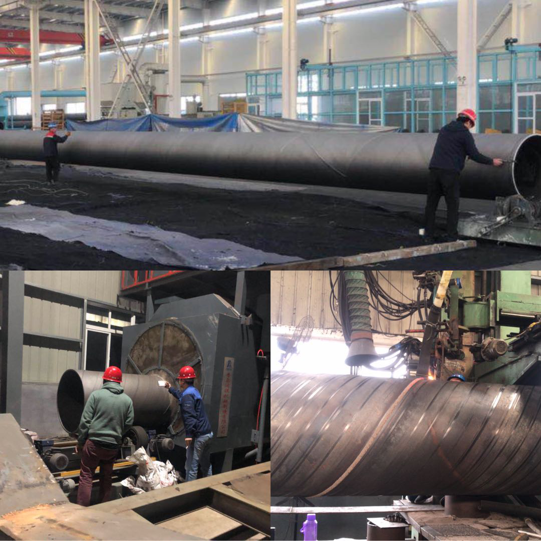 Continuing the South American port pile pipe project, production is in progress