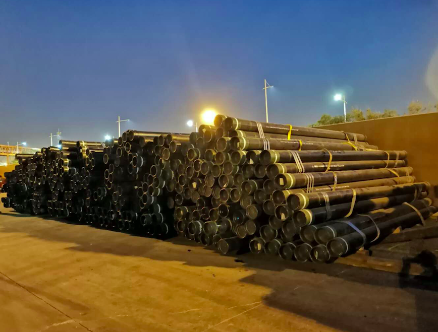 Slotted steel pipe to Middle East