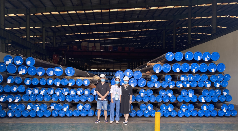 400 tons of Xinyue brand seamless steel pipe supports the pipeline project of regular customers