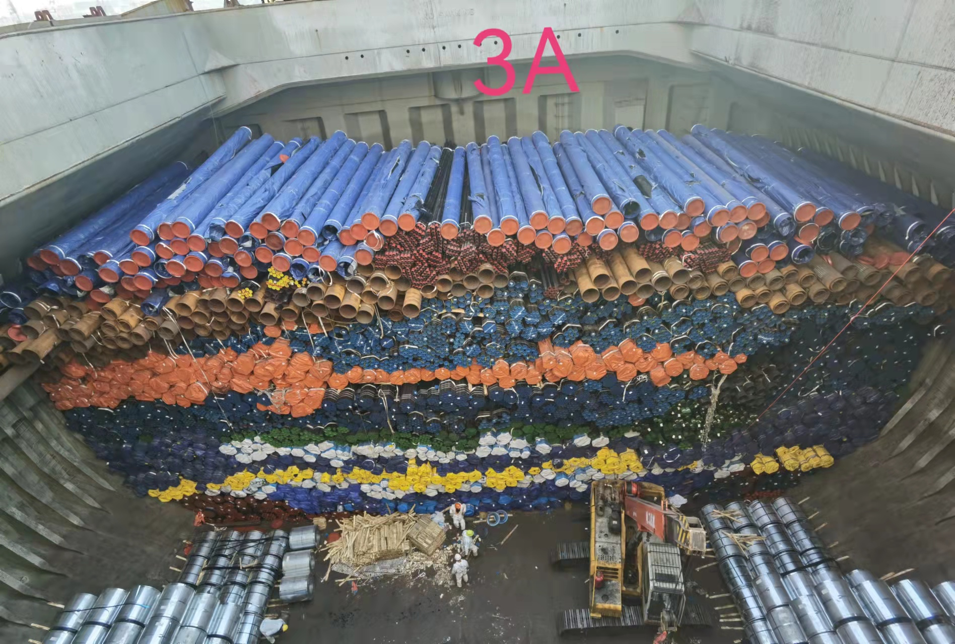 Xinyue Seamless steel pipe is on the way to the project site