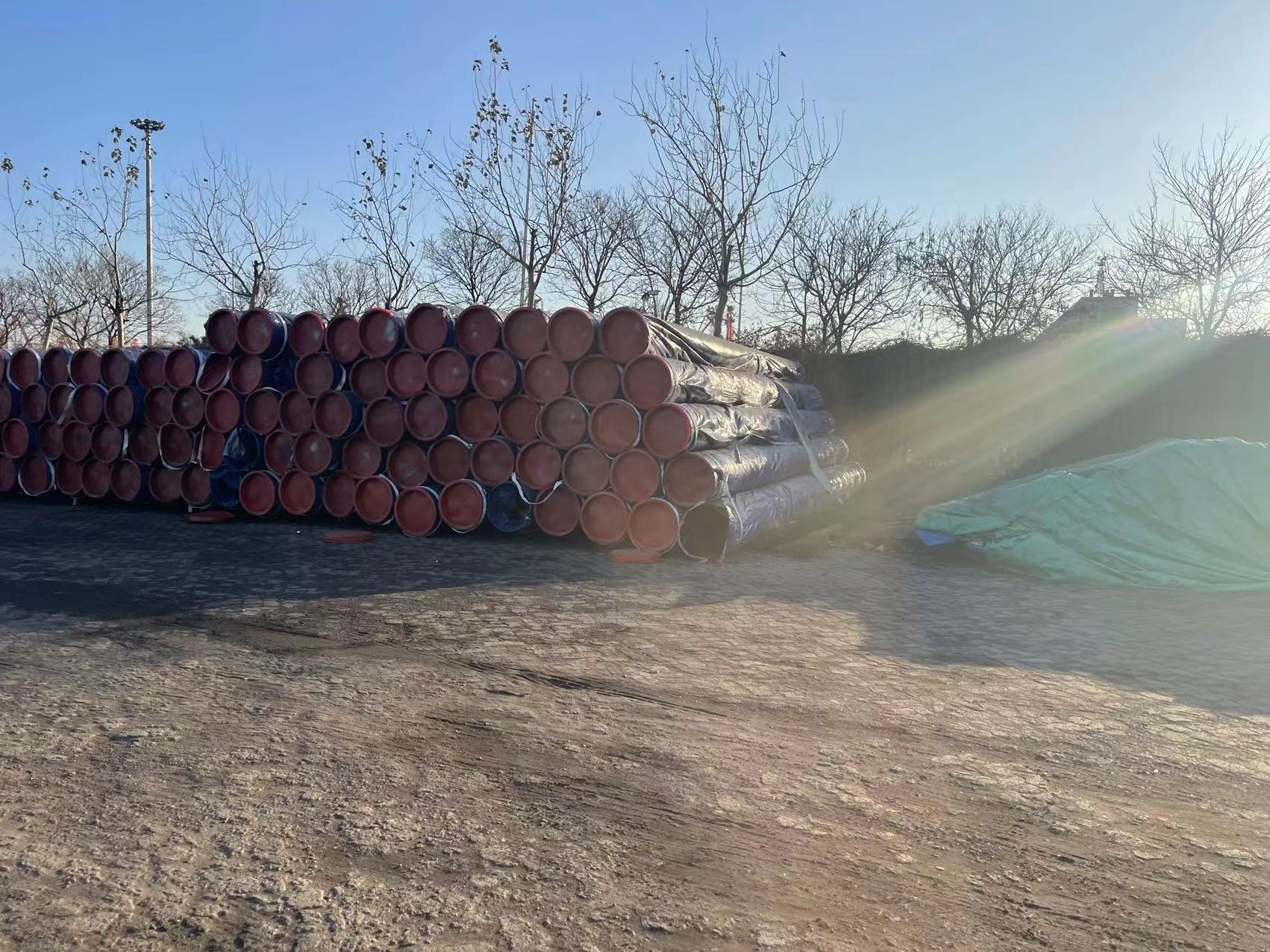 Xinyue Seamless steel pipe is on the way to the project site