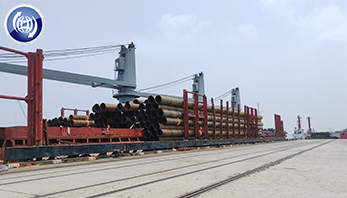 Xinyue Steel SSAW Welded Pipes to Philippines for Port Construction Xinyue Steel SSAW Welded Pipes to Philippines for Port Construction